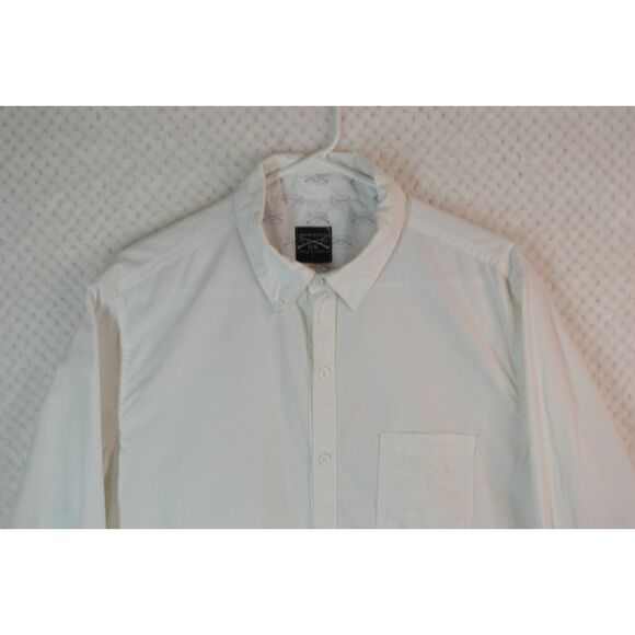 Grunt Style Men's Large White Long Sleeve Button Down Shirt - Picture 2 of 13